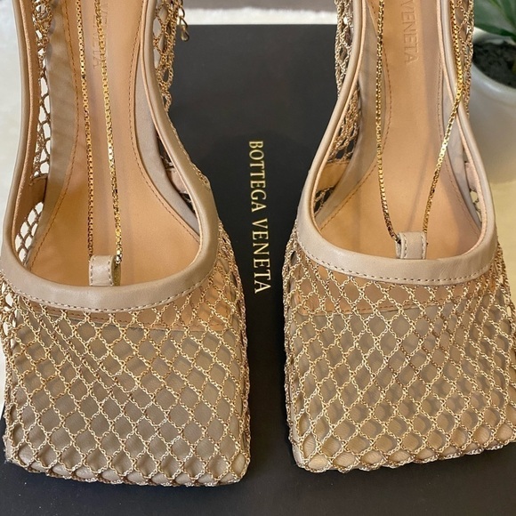 Authentic Bottega Veneta Mesh & Leather Pumps - Picture 6 of 9